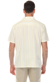 Men's Riviera Textured Button Down Knit Shirt