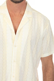 Men's Riviera Textured Button Down Knit Shirt
