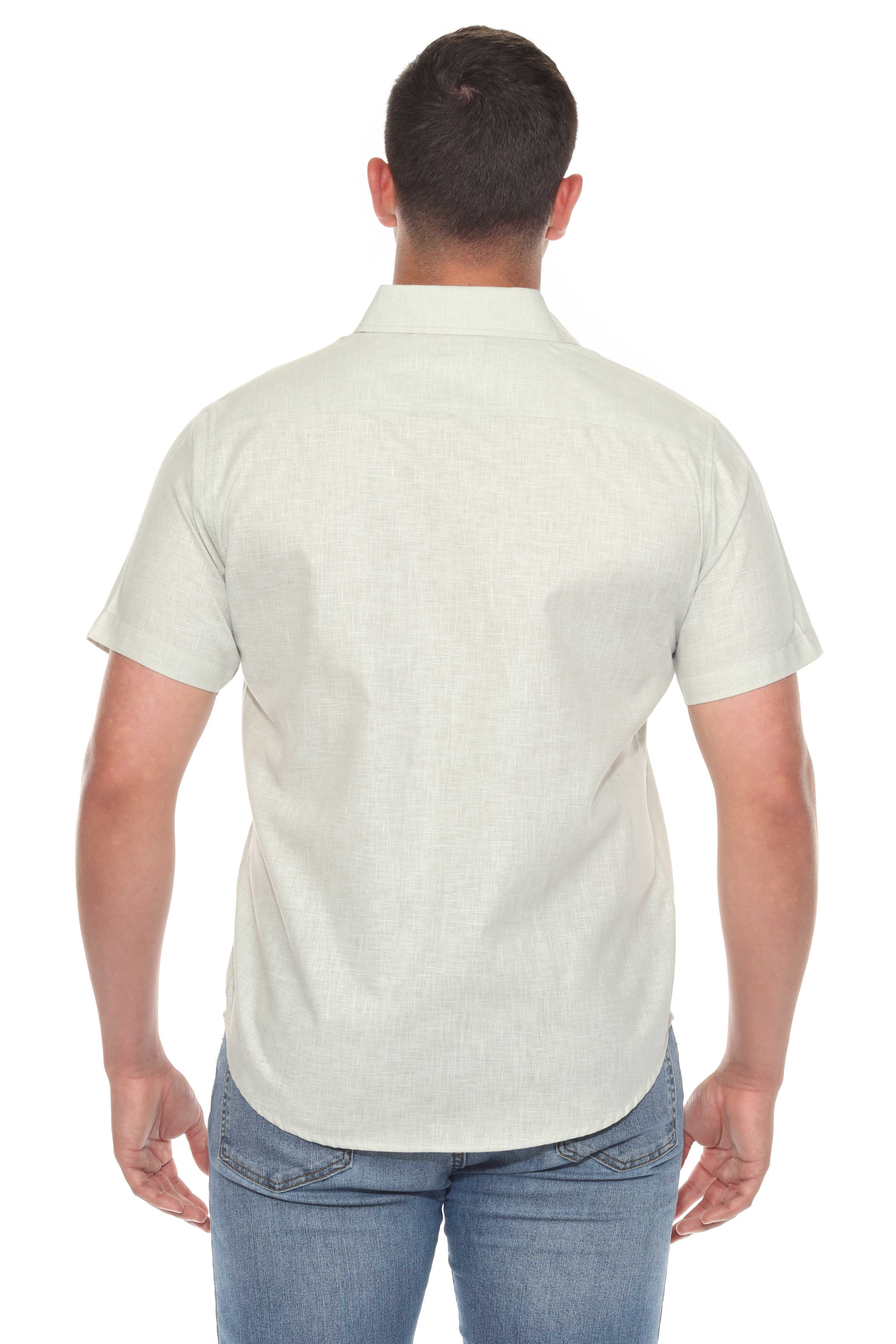 Mojito Men's Resort Style Casual Shirt Yarn Dyed Look Cotton Blend