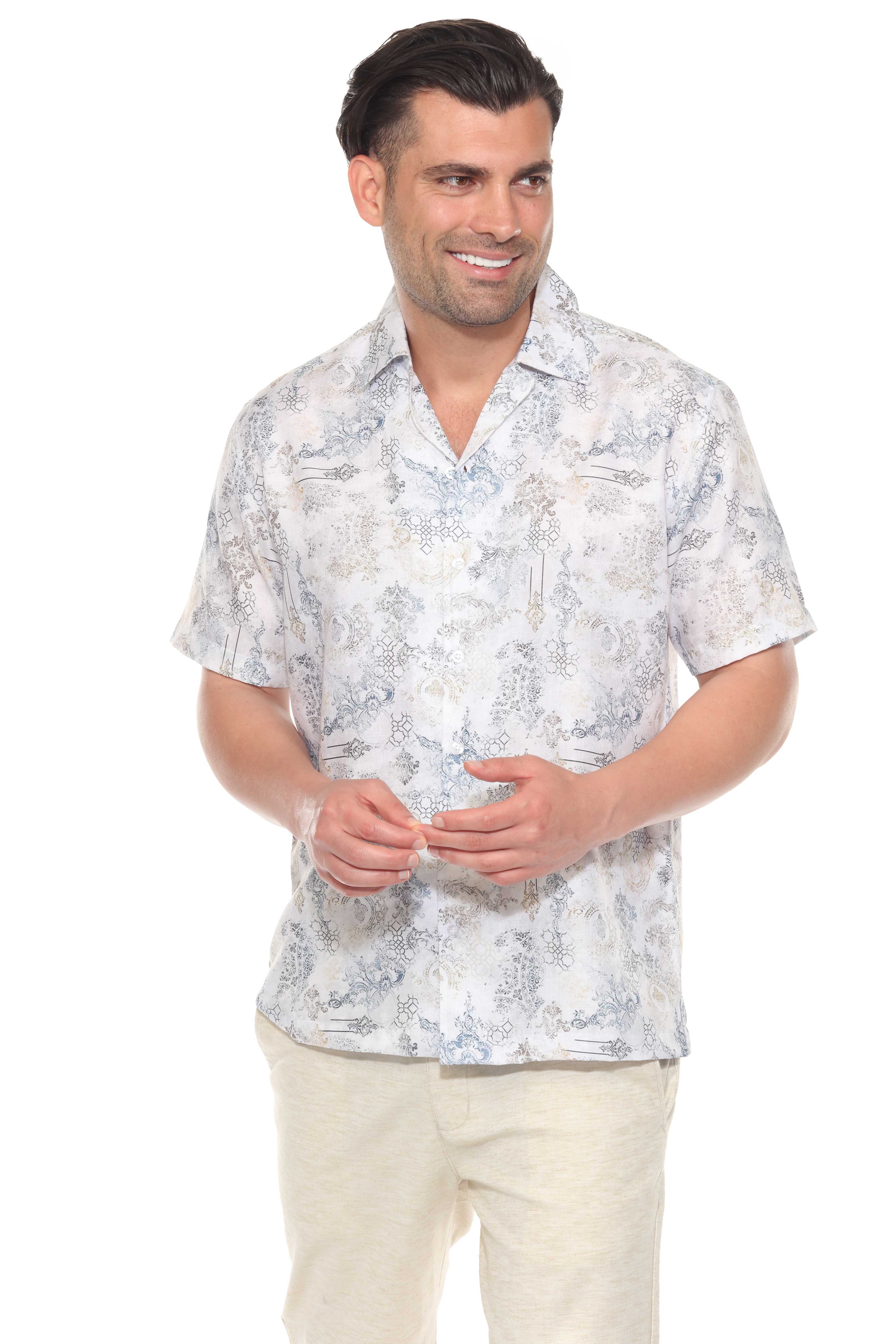 Mojito Men's Resort Style Casual Summer Print Shirt