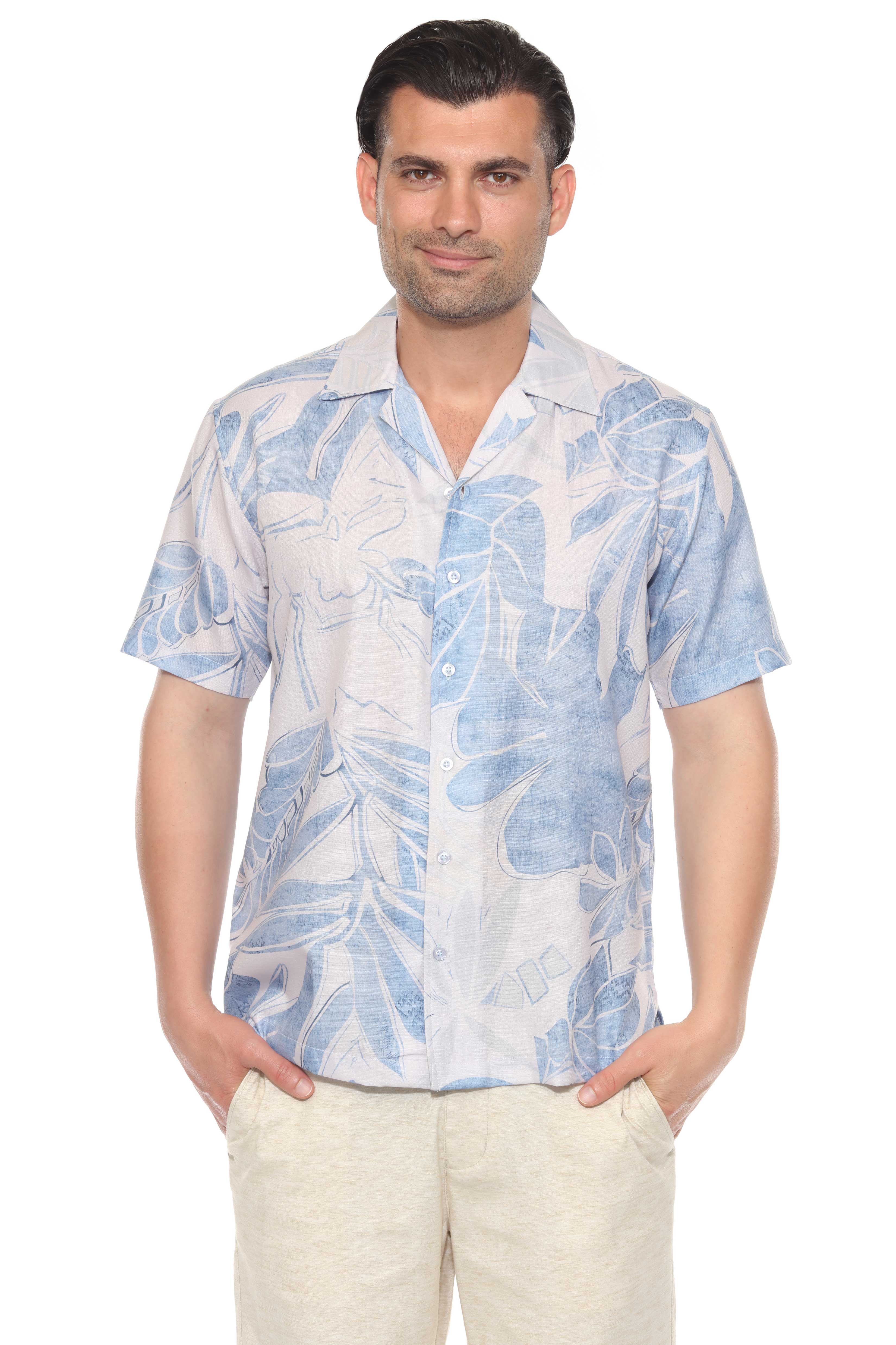 Mojito Men's Resort Style Casual Summer Print Shirt