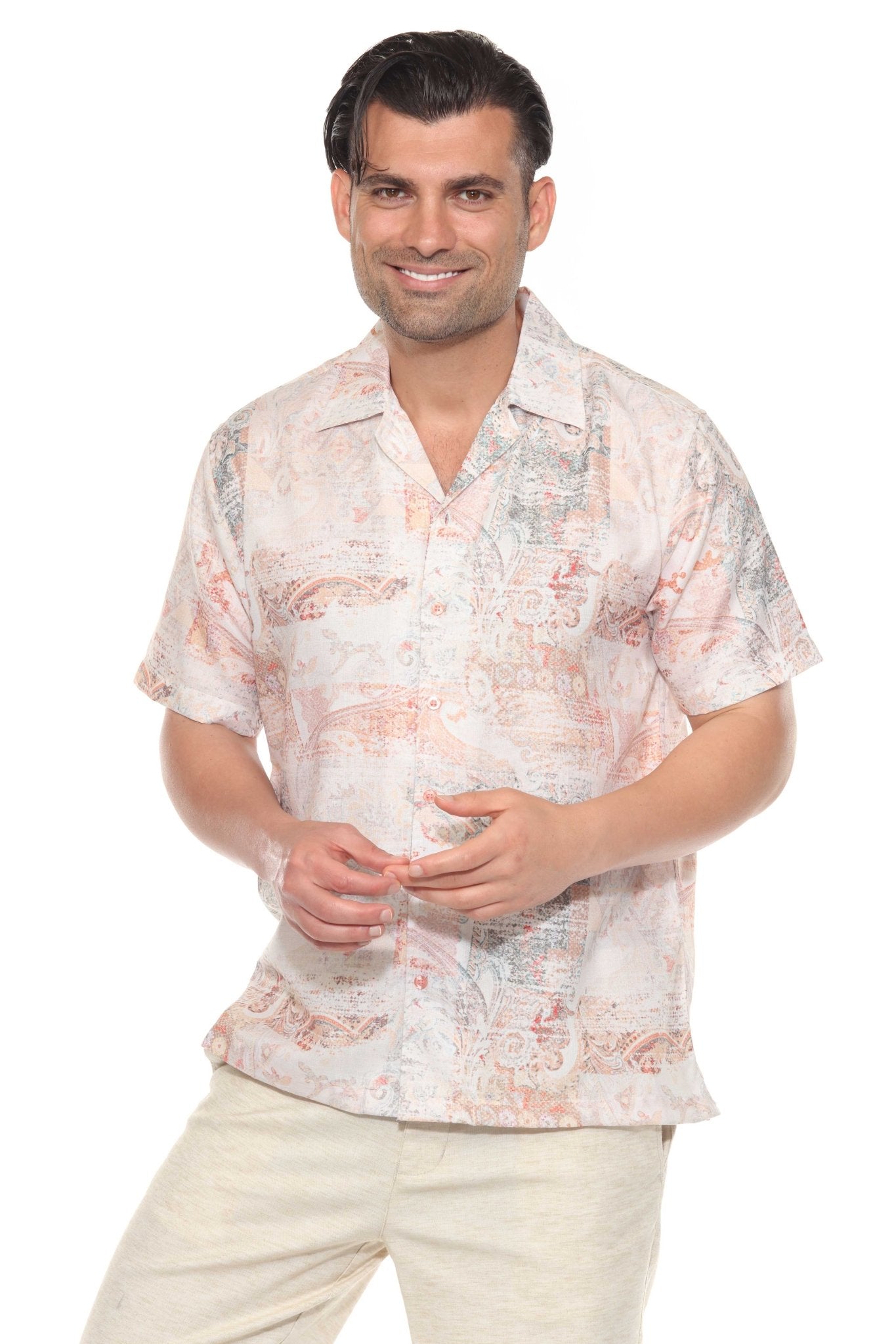 Men's Resort Style Casual Summer Print Shirt