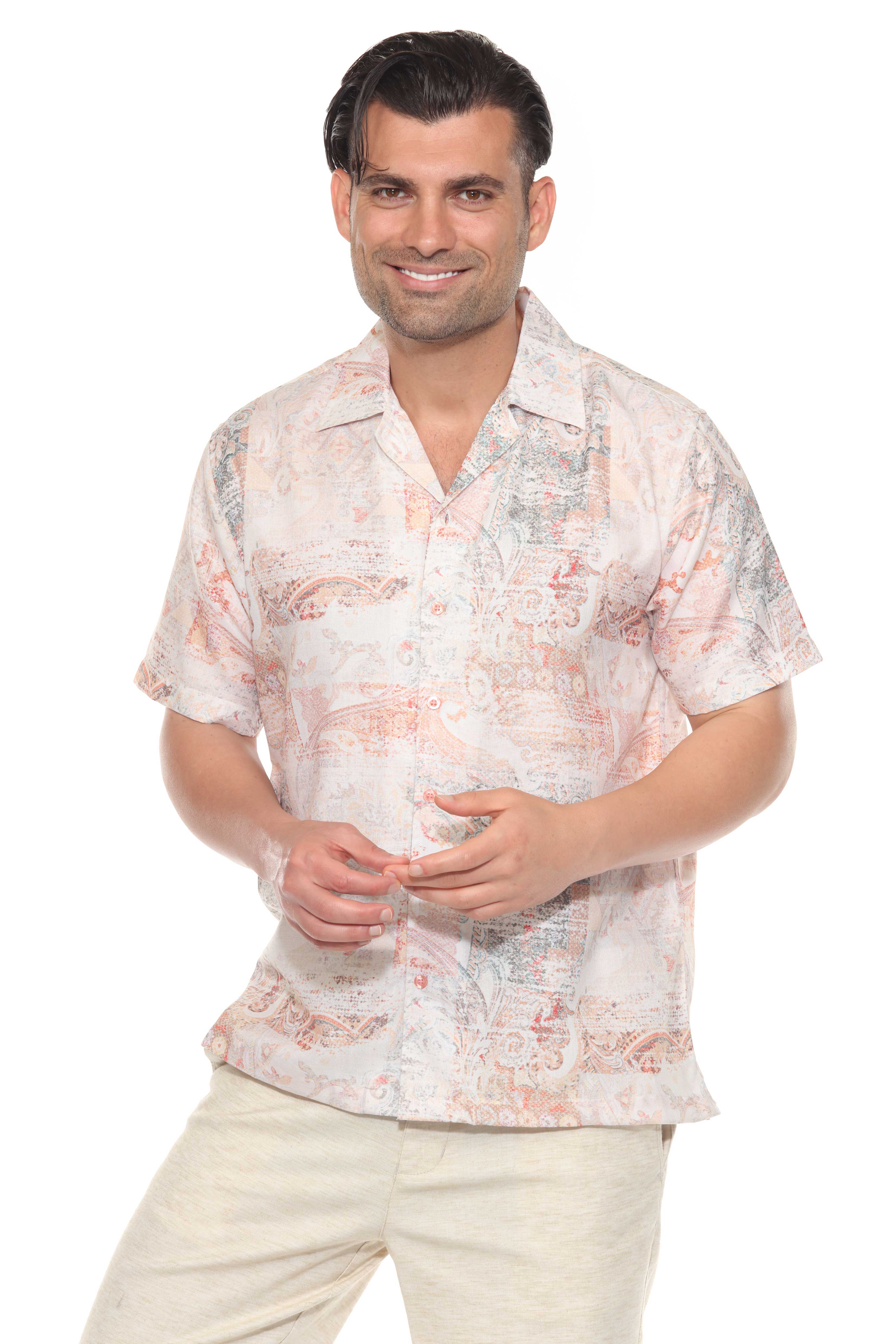 Mojito Men's Resort Style Casual Summer Print Shirt