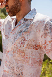 Mojito Men's Resort Style Casual Summer Print Shirt