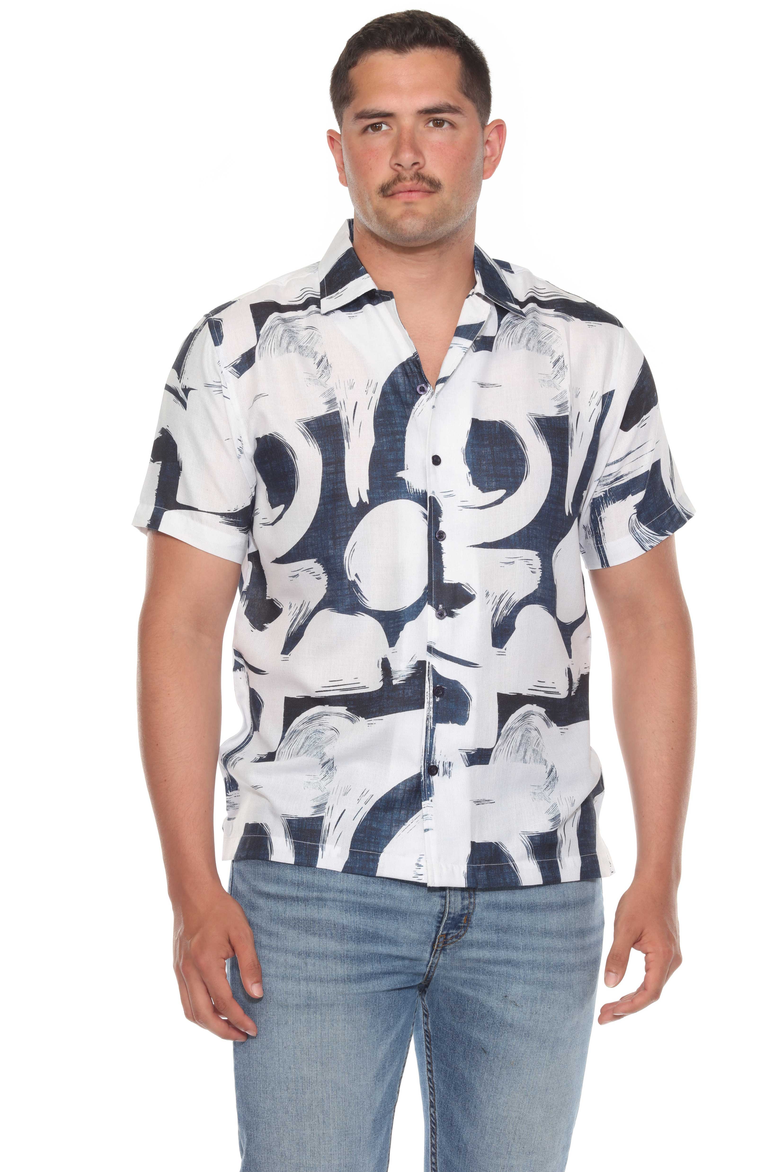 Mojito Men's Resort Style Casual Summer Print Shirt