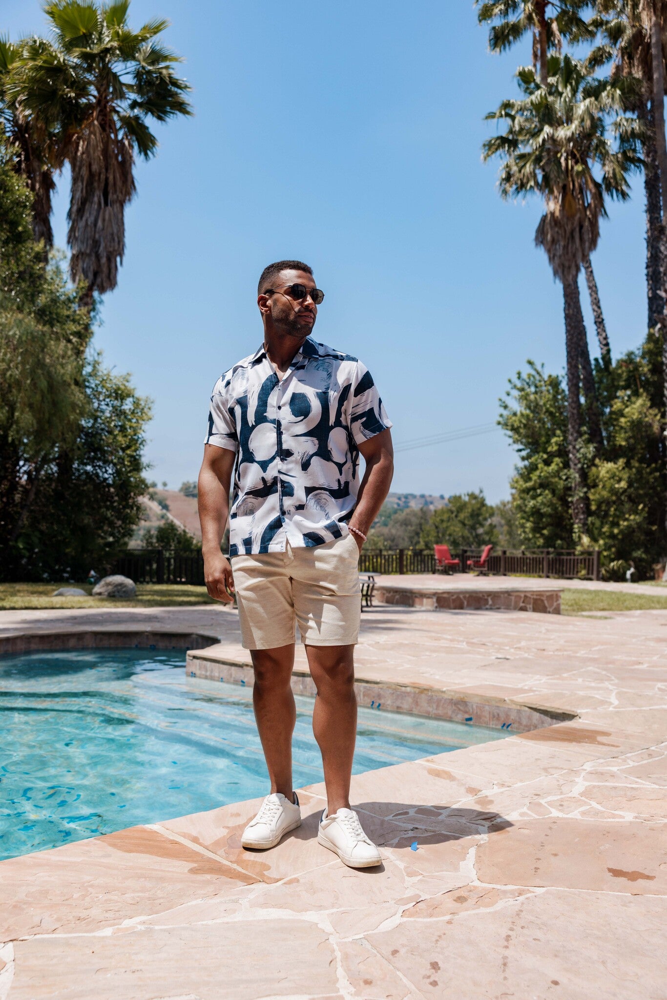 Mojito Men's Resort Style Casual Summer Print Shirt