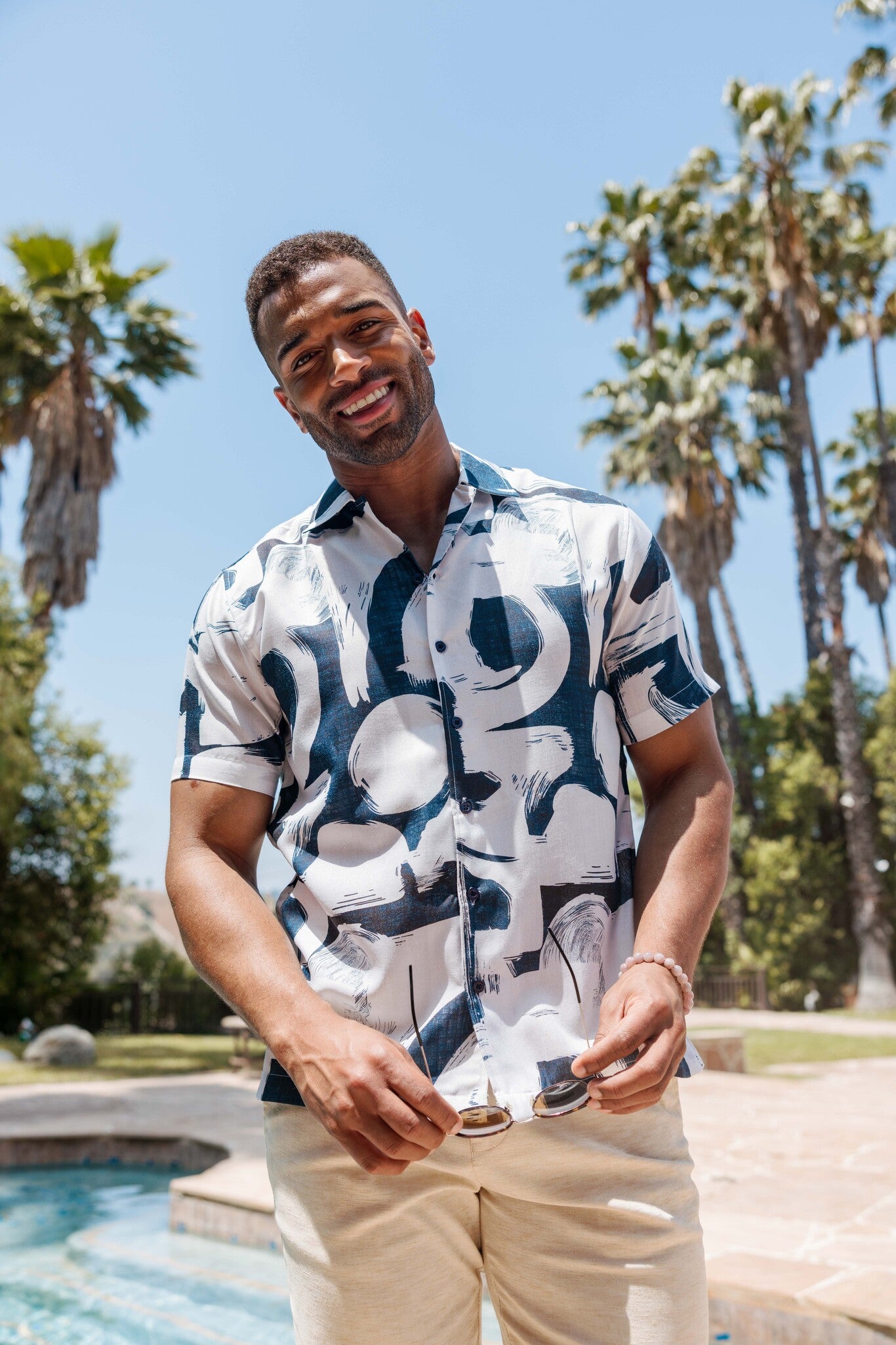Mojito Men's Resort Style Casual Summer Print Shirt