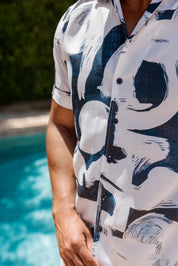 Mojito Men's Resort Style Casual Summer Print Shirt