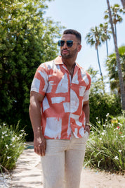 Mojito Men's Resort Style Casual Summer Print Shirt