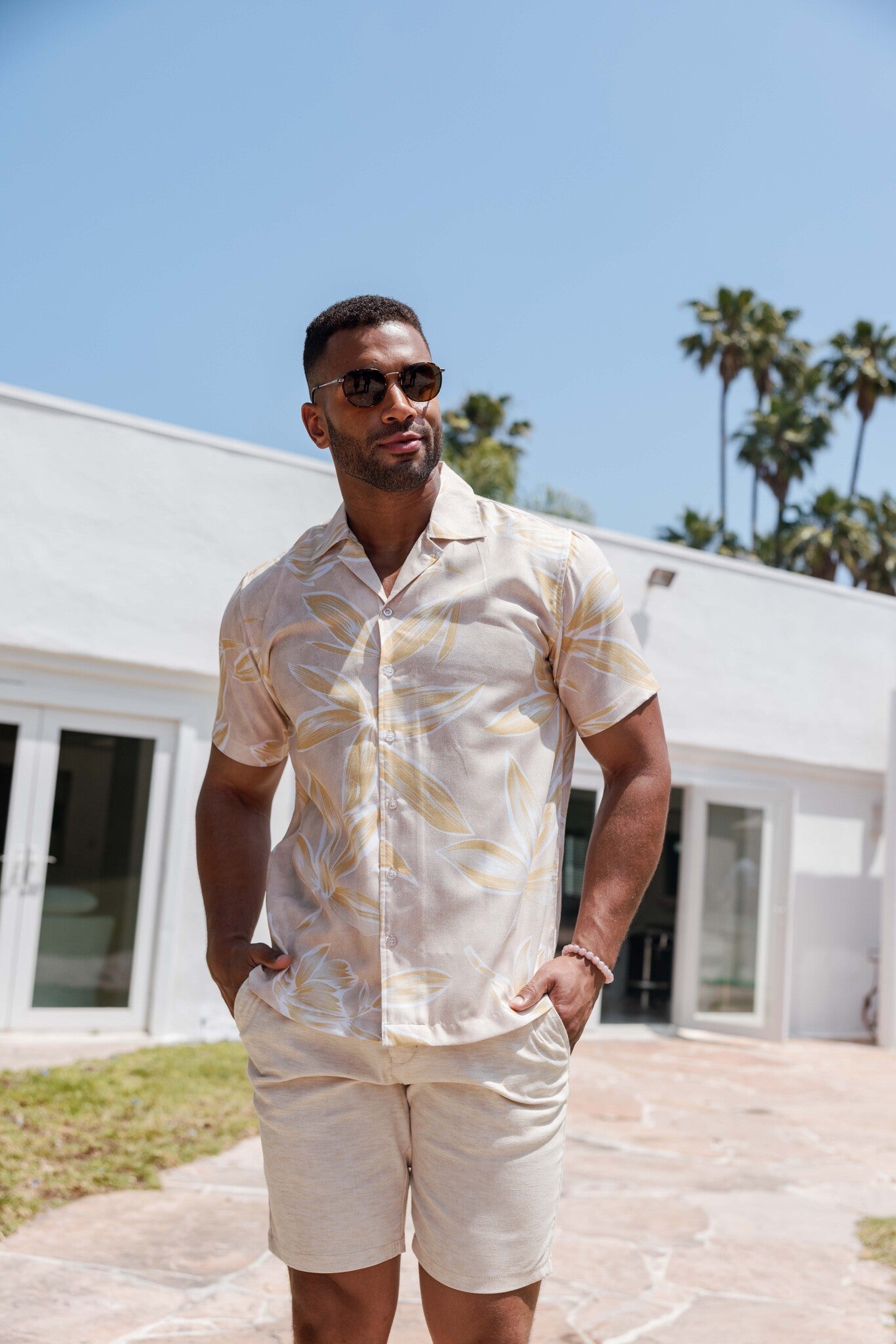 Mojito Men's Resort Style Casual Summer Print Shirt