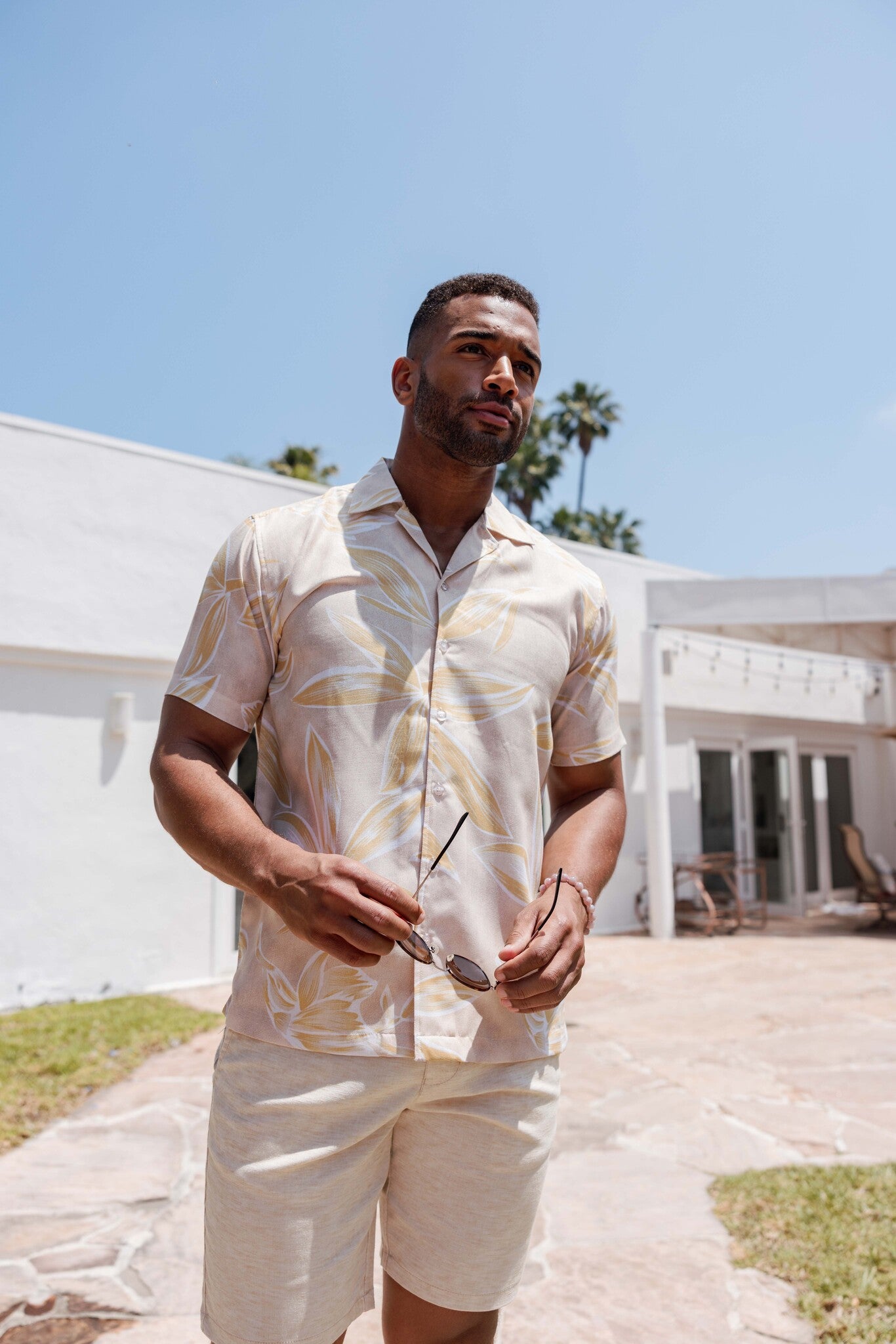 Mojito Men's Resort Style Casual Summer Print Shirt