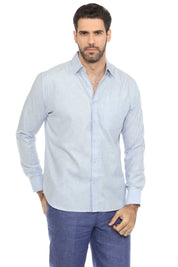 Men's Long Sleeve Cotton-Blend Shirt