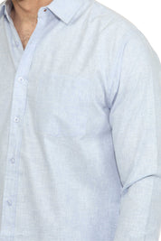 Men's Long Sleeve Cotton-Blend Shirt