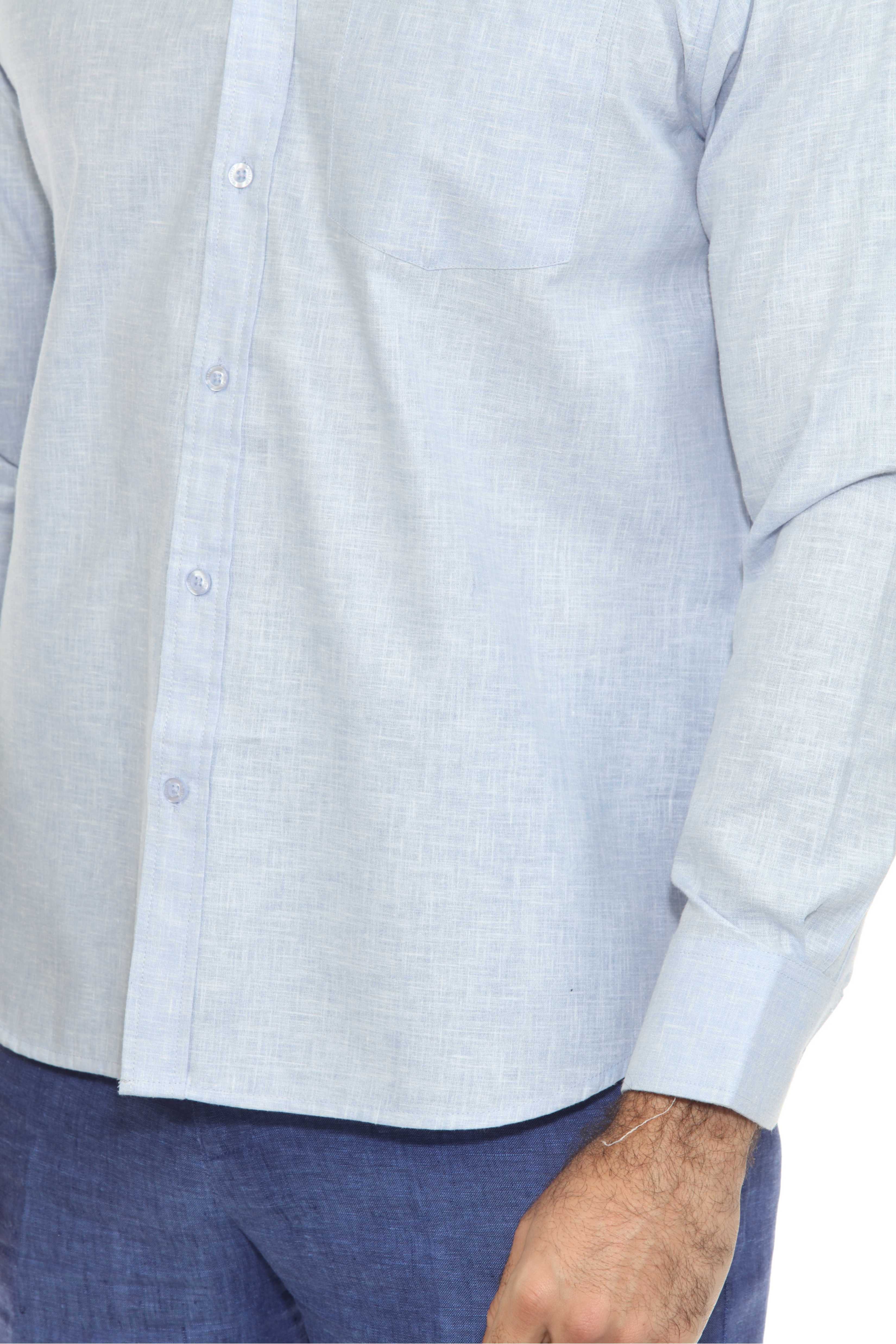 Men's Long Sleeve Cotton-Blend Shirt