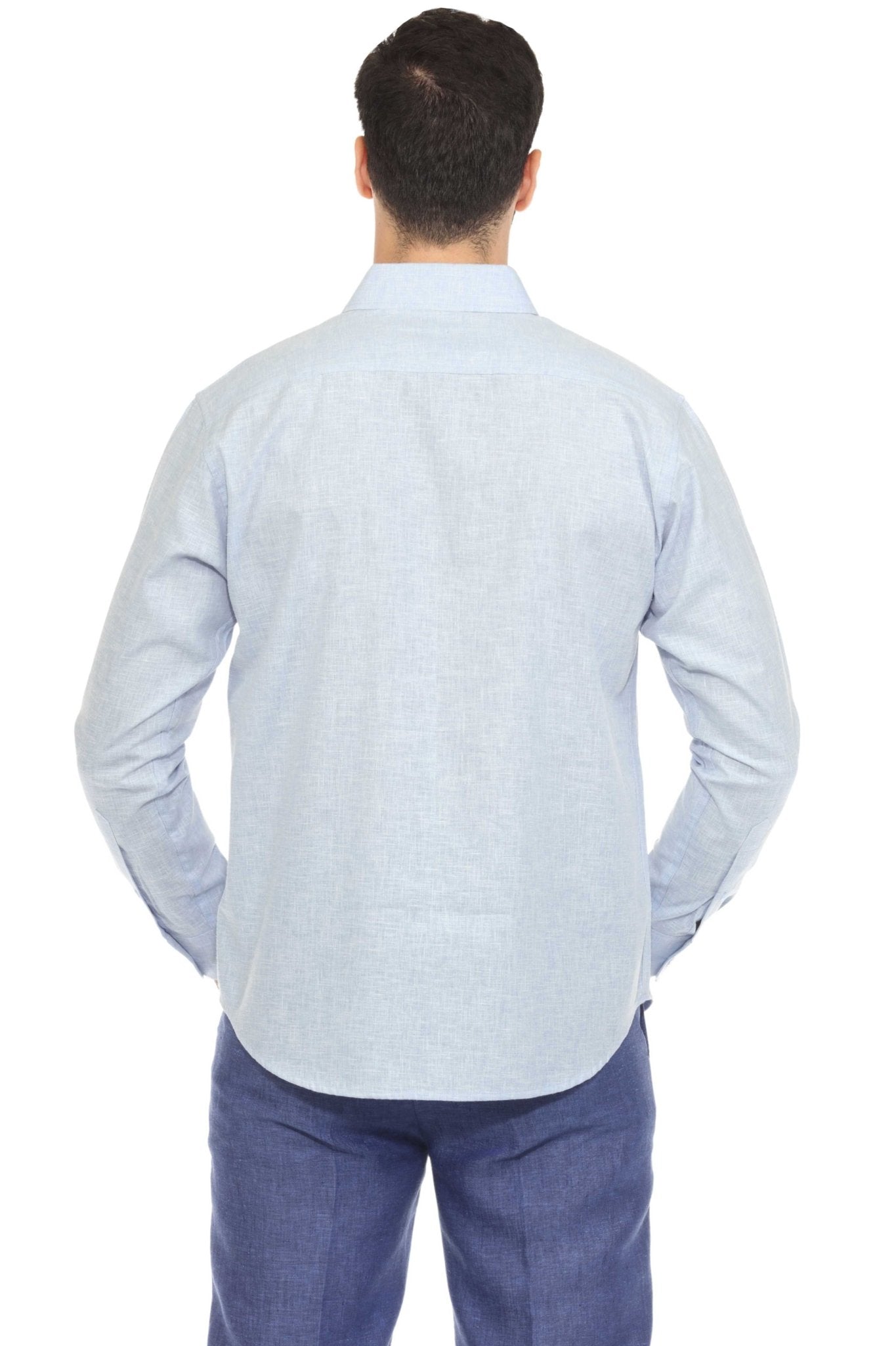 Long Sleeve Cotton-Blend Shirt
