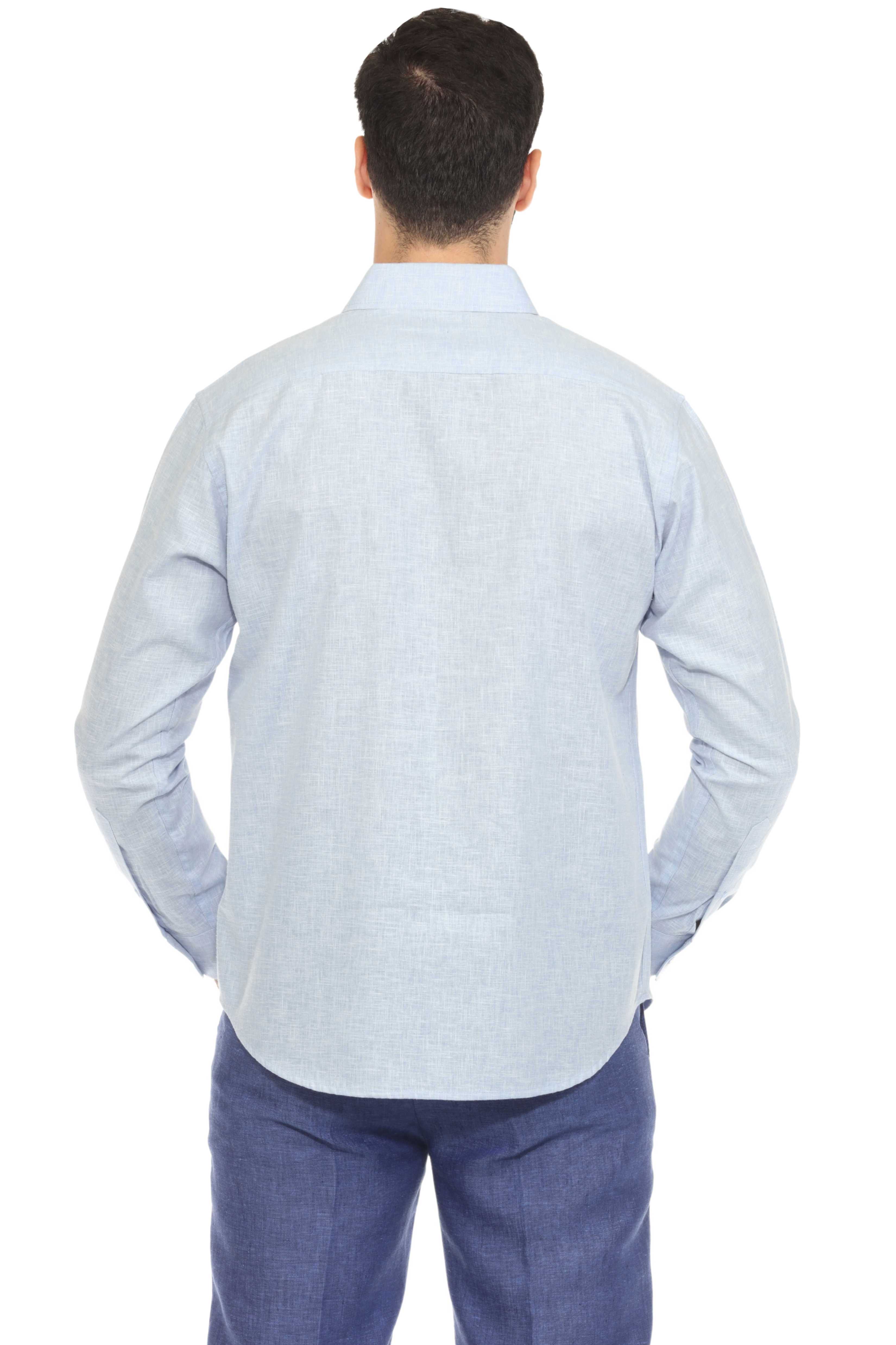 Men's Long Sleeve Cotton-Blend Shirt