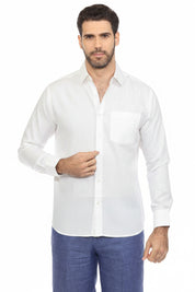 Men's Long Sleeve Cotton-Blend Shirt