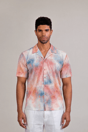 Sunset Print Camp Shirt Short Sleeve