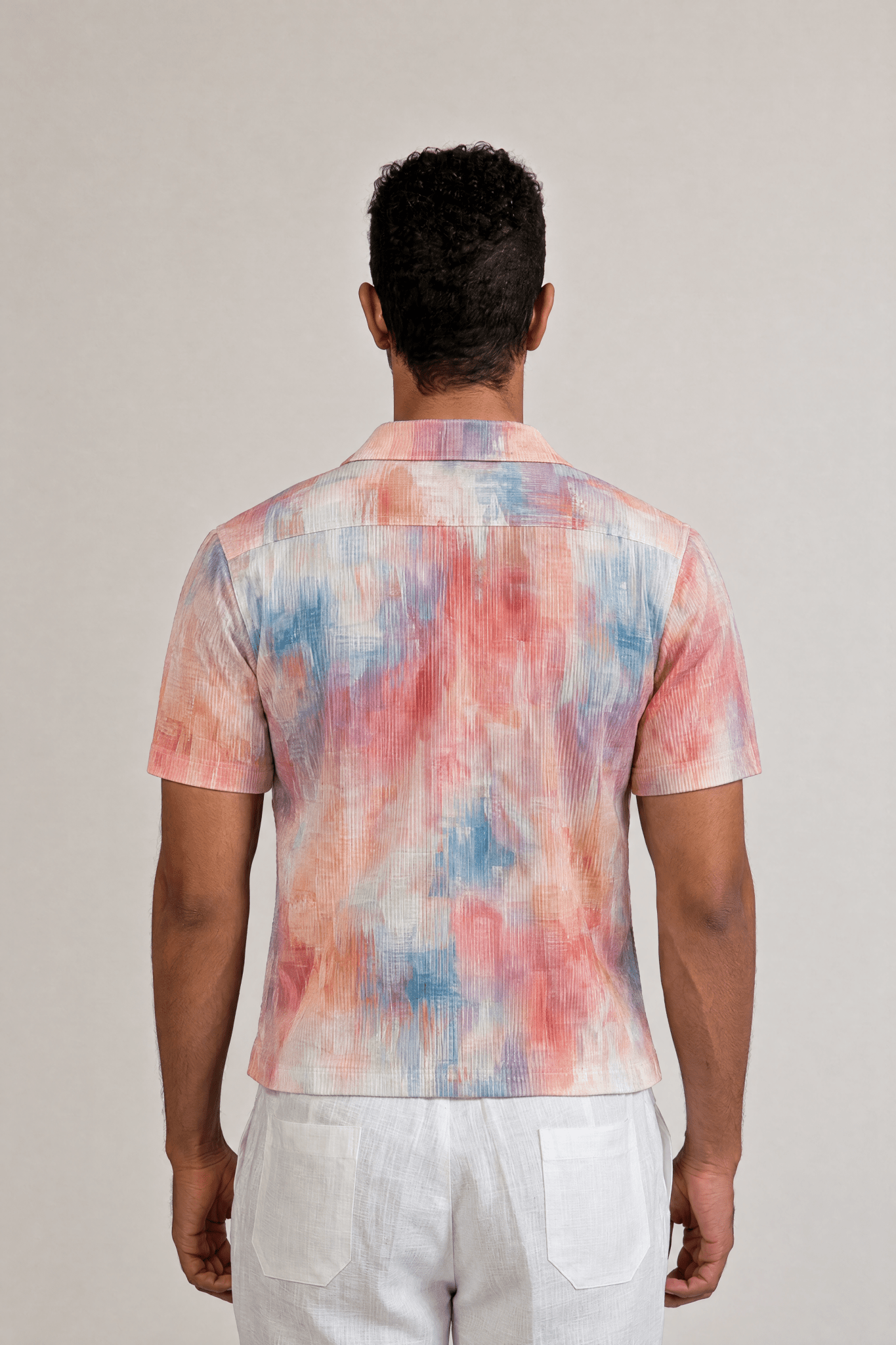 Sunset Print Camp Shirt Short Sleeve