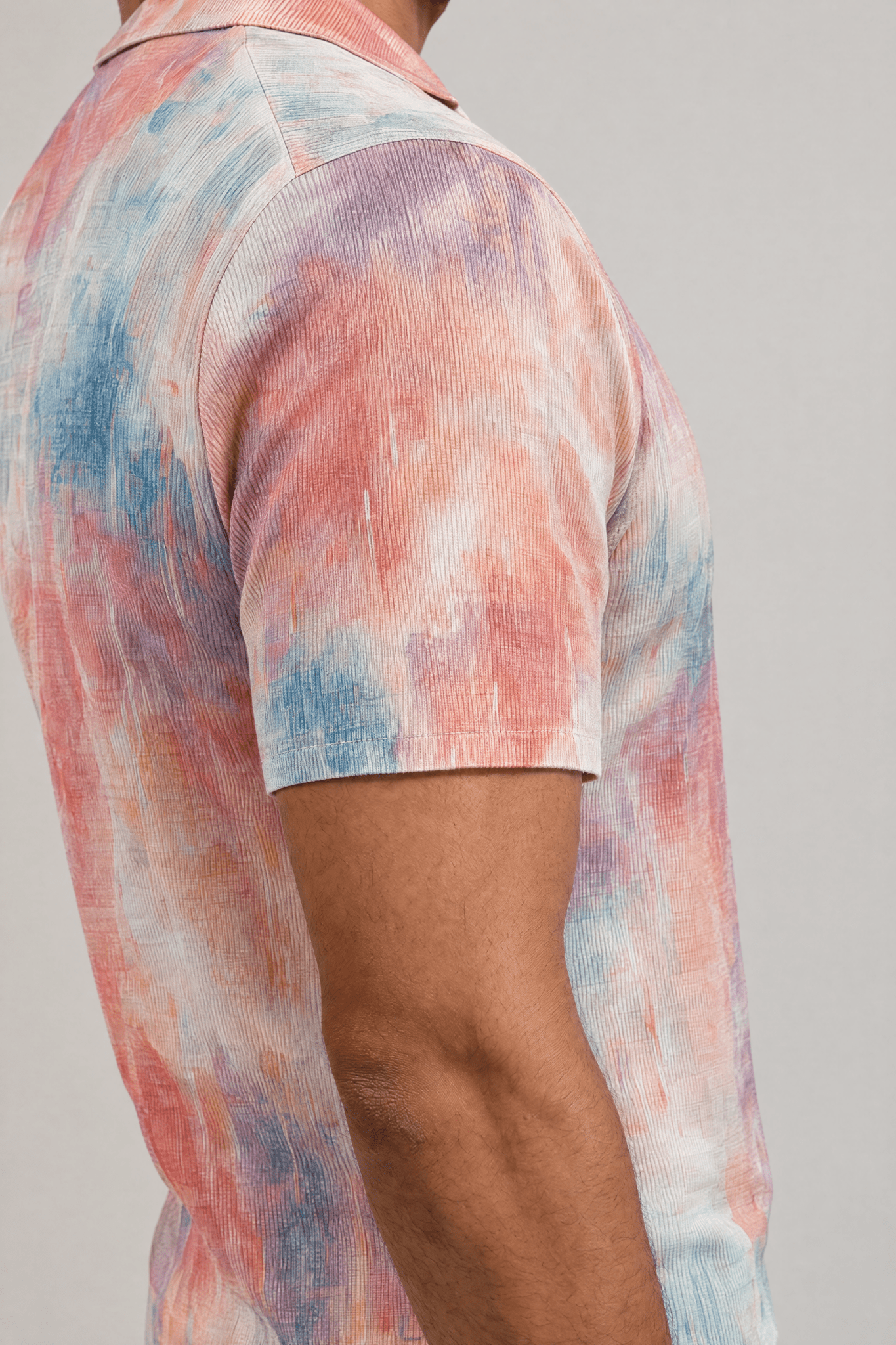 Sunset Print Camp Shirt Short Sleeve