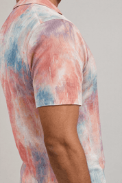 Sunset Print Camp Shirt Short Sleeve