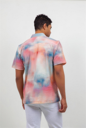 Sunset Print Camp Shirt Short Sleeve