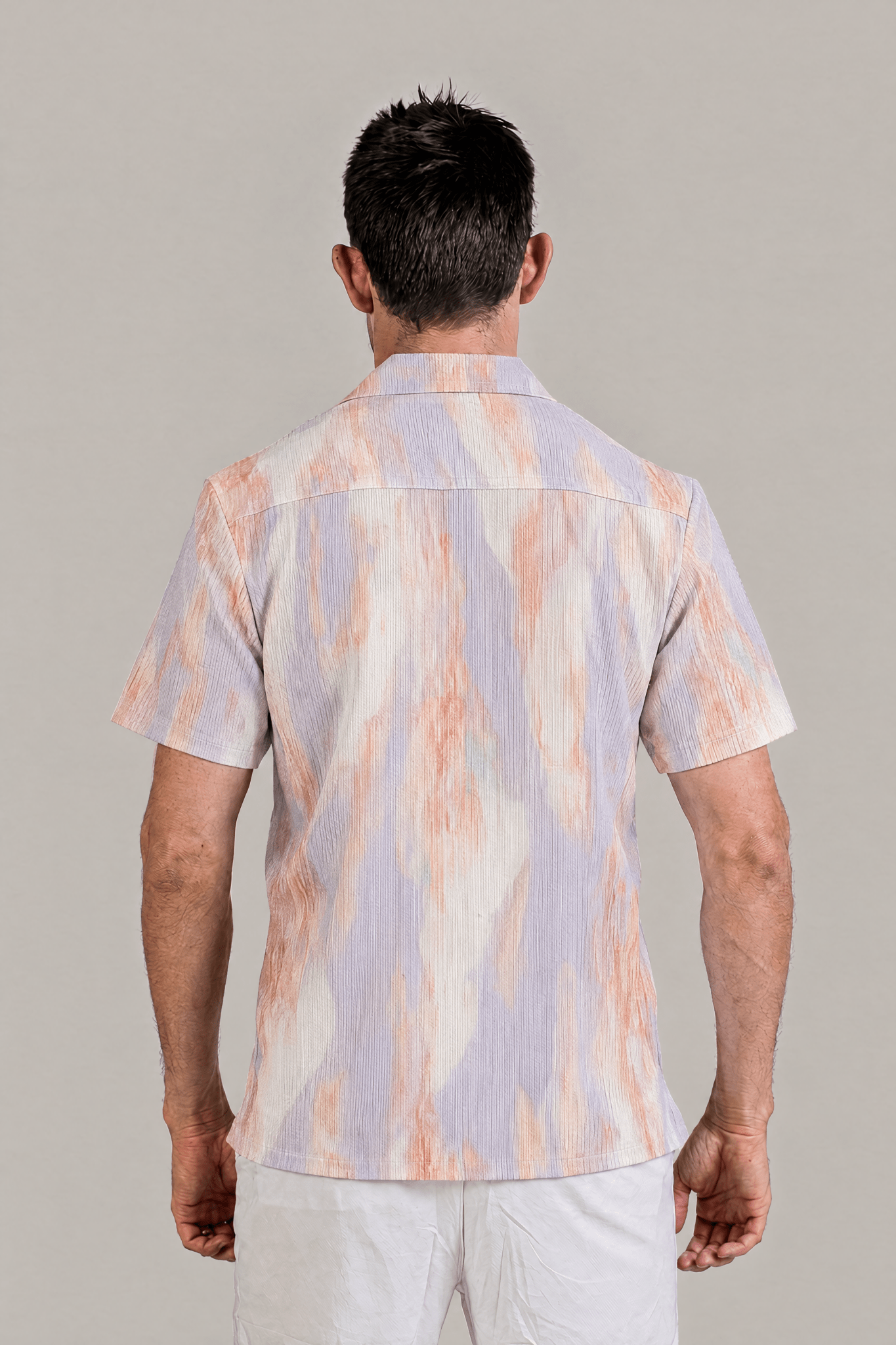Morning Sunrise Print Camp Shirt Short Sleeve