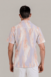 Morning Sunrise Print Camp Shirt Short Sleeve