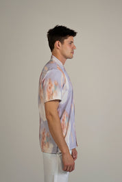 Morning Sunrise Print Camp Shirt Short Sleeve