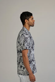Tropical Nights Print Camp Shirt Short Sleeve