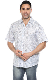 Camisa informal de manga corta con estampado moderno