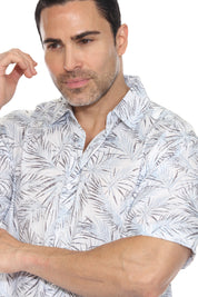 Camisa informal de manga corta con estampado moderno