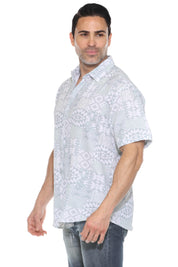 Camisa de manga corta con estampado moderno texturizado