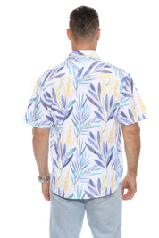 Camisa de manga corta con estampado moderno texturizado