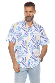 Camisa de manga corta con estampado moderno texturizado