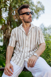Traje de mezcla de poliéster y lino texturizado para hombre Mojito Reserve
