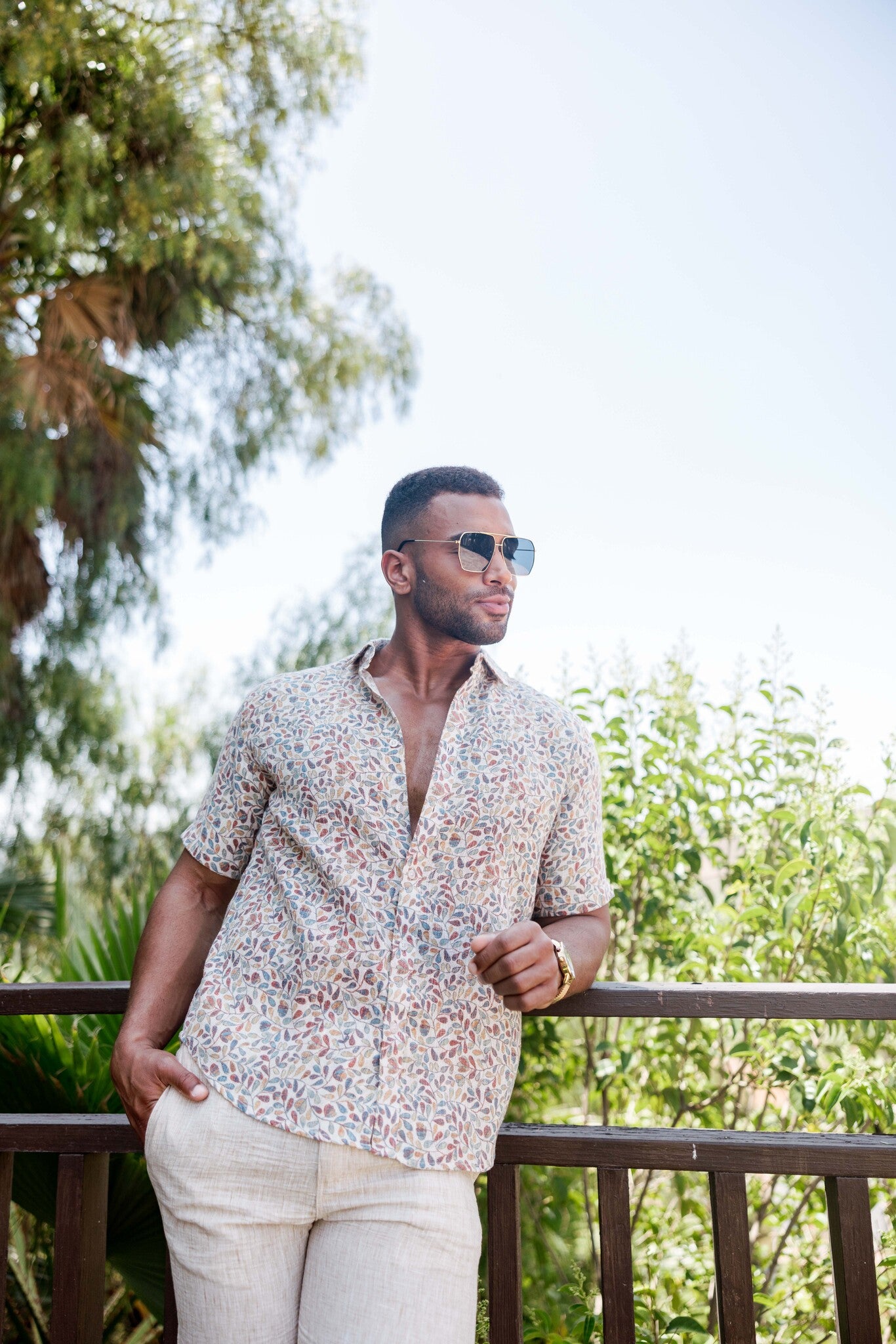 Mojito Men's Resort Style Casual Stylish Print Shirt