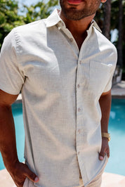 Mojito Men's Resort Style Casual Shirt Yarn Dyed Look Cotton Blend