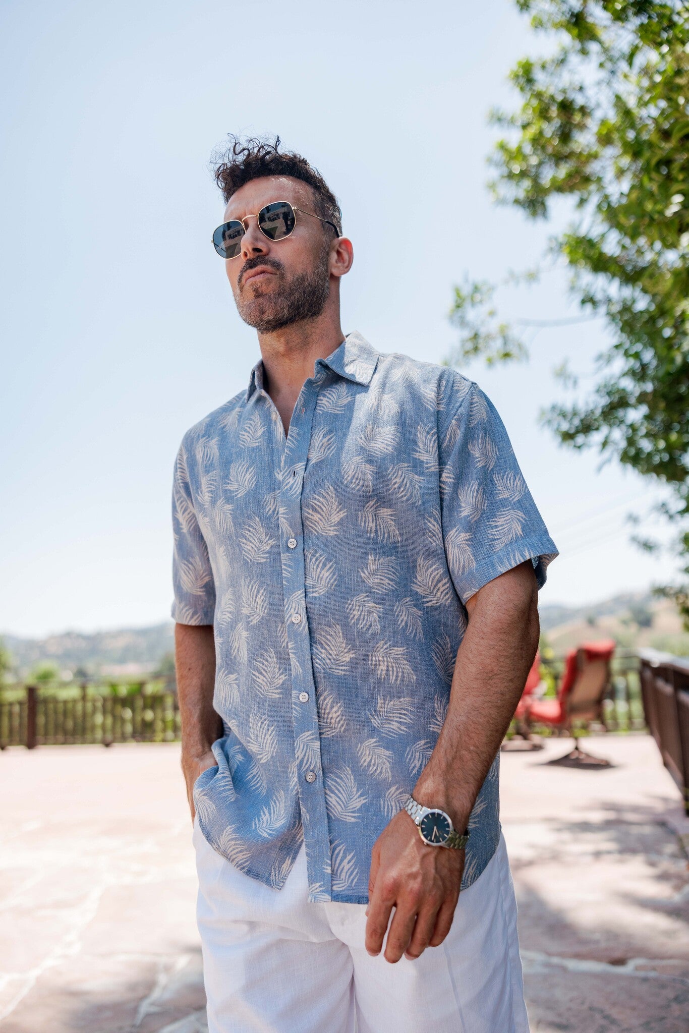 Mojito Men's Resort Style Casual Stylish Print Shirt