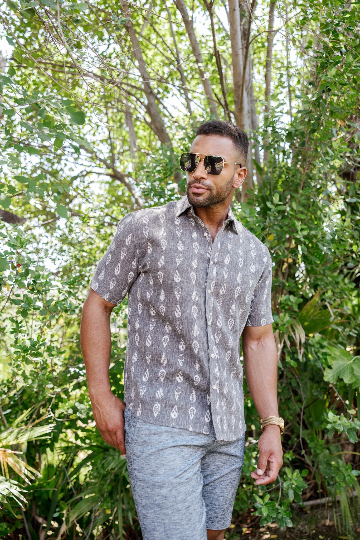 Mojito Men's Resort Style Casual Stylish Print Shirt