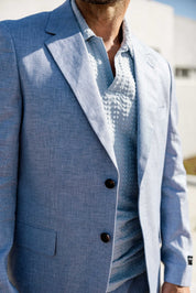 Mojito Reserve Men's Textured Linen Cotton Blend Suit