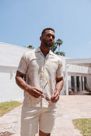Mojito Men's Resort Style Casual Summer Print Shirt