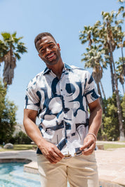 Mojito Men's Resort Style Casual Summer Print Shirt