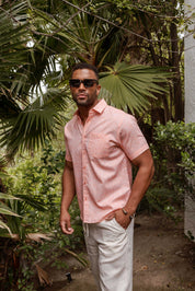 Mojito Men's Resort Style Casual Shirt Yarn Dyed Look Cotton Blend