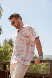 Mojito Men's Resort Style Casual Summer Print Shirt