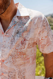 Mojito Men's Resort Style Casual Summer Print Shirt