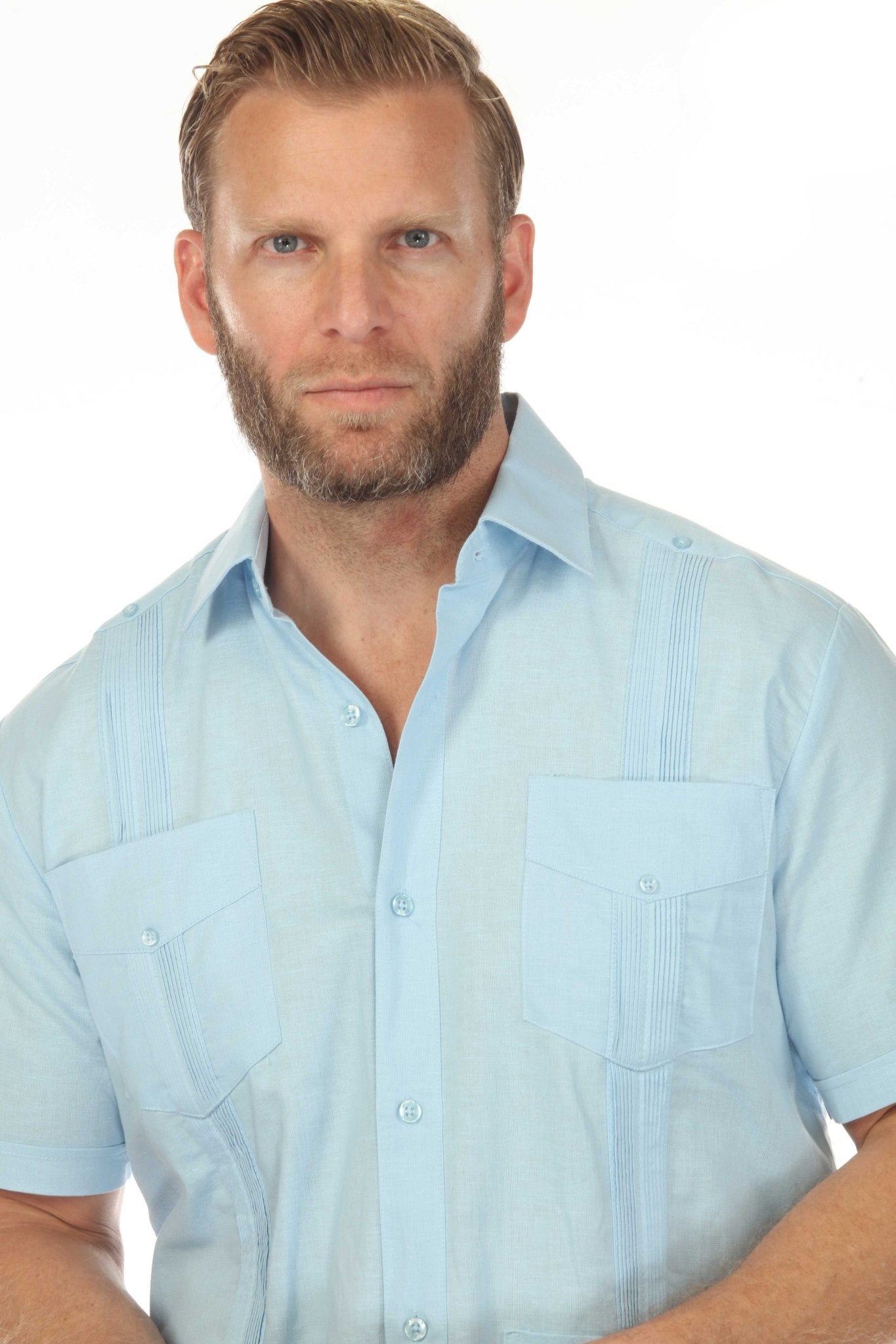 Camisa Casual Blanca Heather Para Hombre