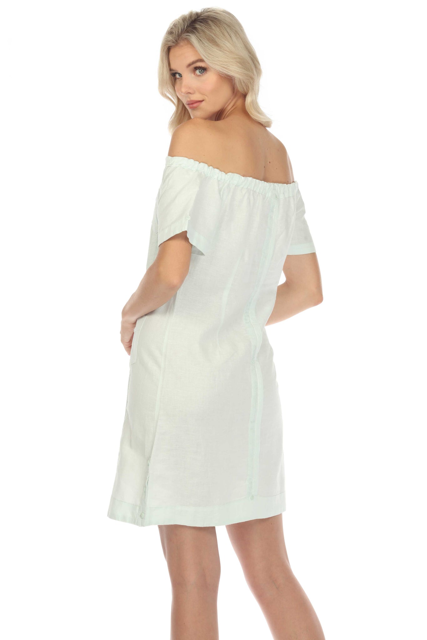 Sexy white linen deals dress