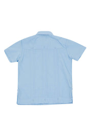 Boy's Cotton Blend Guayabera Shirt Short Sleeve 4-10