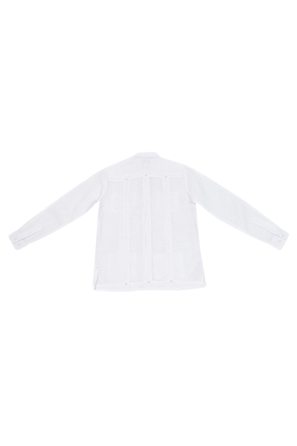 Boys Linen Guayabera Long Sleeve Four Pocket
